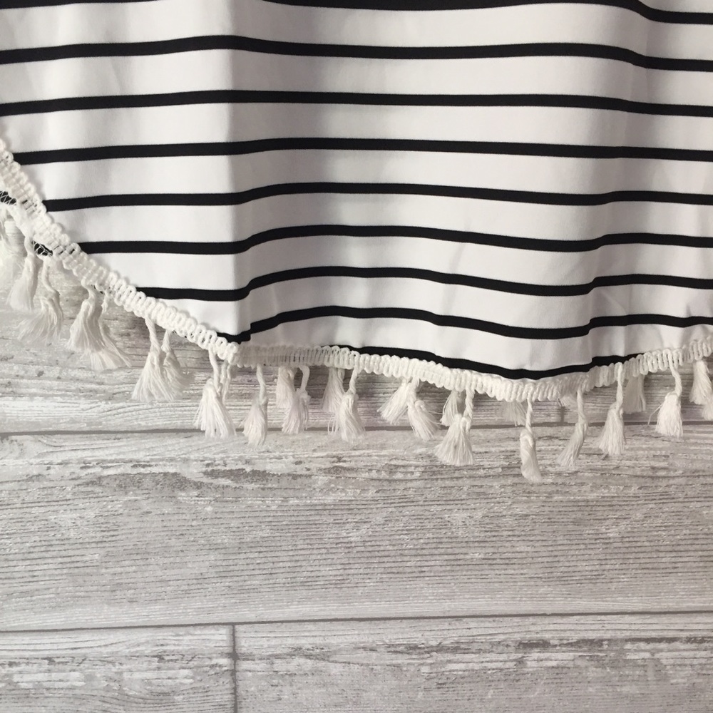 LAST: Small Striped Fringe Dress - Picture 7 of 8